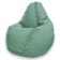 The hand-bag “pear” is positive Luma, size m, diameter 70 cm, height 90 cm, velor, green color