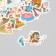 Stickers for creativity "Four seasons" embossing gold set 48 pcs 9x7x0.8 cm