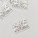 Decor metal for creativity "You are my half" 1.8x2.5 cm