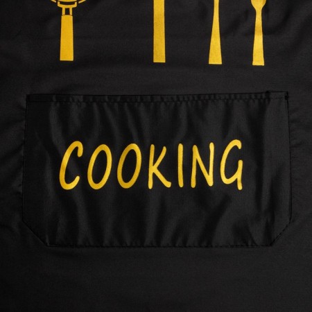 Apron Ethel "Cooking", col. black, 70*68 cm, 100% p/e-2