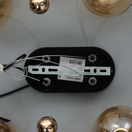 Avery chandelier 12XG9 black and gold 90x58x28 cm-8