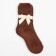 Terry socks women, brown color, size 36-39