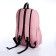 School backpack of textiles on lightning, 3 pockets, pink color