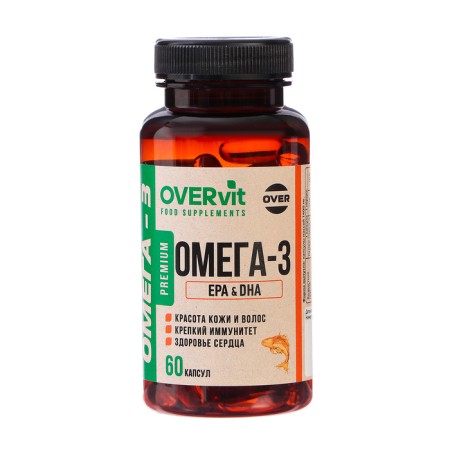 Omega-3 35% Overvit, 60 capsules weighing 1400 mg