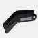 Male purse on a button, for bills, for cards, for coins, black color