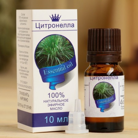 Essential oil "Citronella", a bottle-boiler, annotation, repellent 10 ml