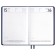 Dated 2025 diary, Escalada, A5 176 sheets, solid cover to leatzers with foam rubber, pancake embossing, perforation on the cover, block 70 g/m2, blue