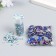 Decor "Semiobusins ​​and rhinestones. Blue gradient" d = 4 mm 10 g 200 pcs 5x2.5 cm