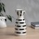 VAZ Coramics Table "Picasso" (manual painting) Bricks, 23x10 cm, black and white