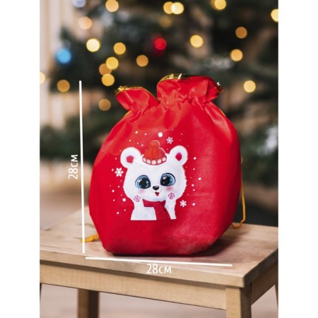 Gift bag “Hello!”, 28 x 28 cm +/- 1.5 cm, new year-1