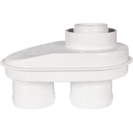 Rommer RCA-8080-210002 chimney element, monoblock adapter, D = 80/80 mm, clamp
