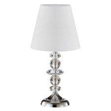 Crystal Lux table lamp, Armando Chrome 0180/501, E14, 1x60 W, 44x22x22 cm, chromium color