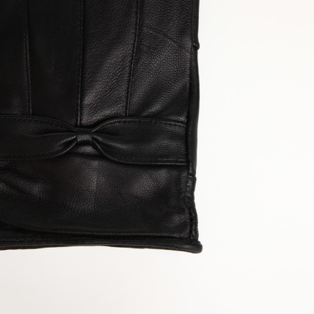 Female gloves, size m, with insulation, black color-2
