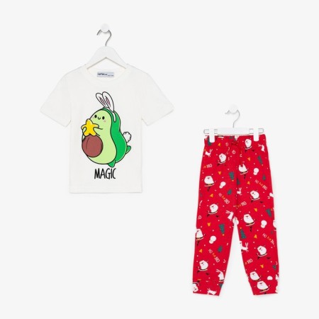 Pajama Children's KAFTAN "Avocado", size 34 (122-128)-5