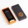 Electronic lighter "100% man", USB, spiral, 3 x 7.3 cm, black