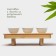 Serving porcelain set on the bamboo stand Bellatenero, 5 objects: 5 saucepals, sticks, stand