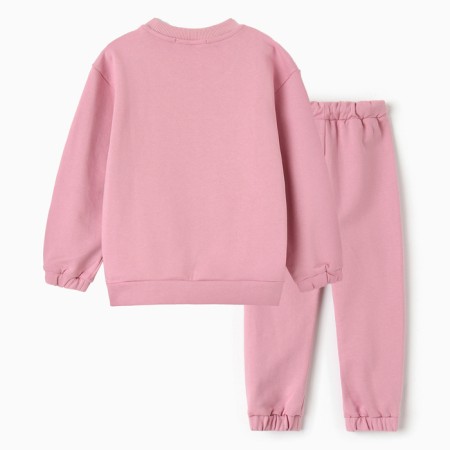 Костюм детский (джемпер, брюки) KAFTAN Hello р. 34 (122-128), розовый-2