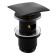The bottom valve for the Wasserkraft A164, Push-UP, overflow, brass, black shell