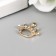 Decor for creativity metal, rhinestones "crown" gold 2x2 cm