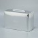 Gift folding box, packaging, "silver", 23 x 15 x 10 cm
