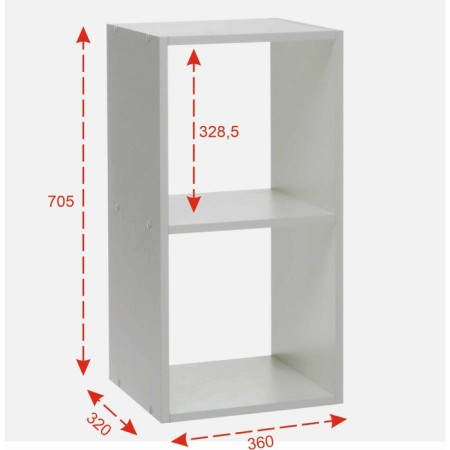 Rabbage No. 3 Dice Cube 2 sections, 360x320x705, white-1