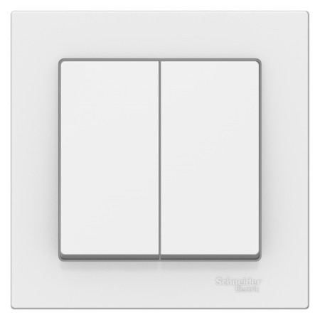 Switch Se Atlasdesign, 10 a, 2 keys, IP20, hidden, white, Atn000152-1