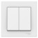 Switch Se Atlasdesign, 10 a, 2 keys, IP20, hidden, white, Atn000152