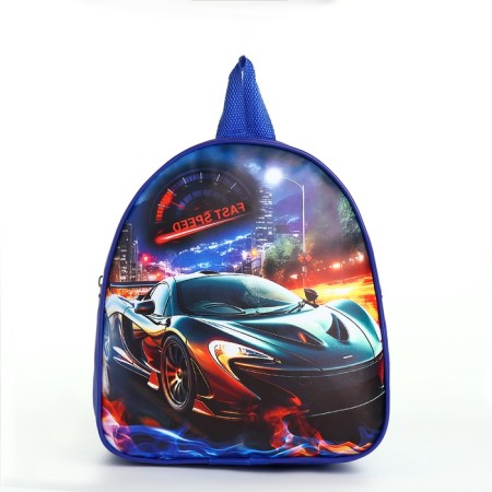 Children's backpack on a zipper, "chosen", blue color-1