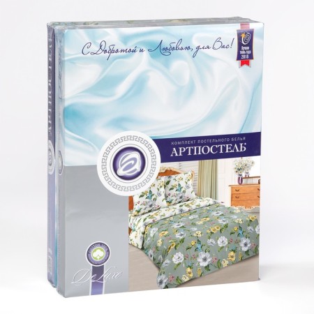 Bed linen 2sp Artpostel "Jacqueline", 175x215, 200x215, 70x70cm 2pcs, Poplin-2
