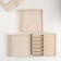 Casket to the leatherette for jewelry "Archivarius with two boxes" white 20x15.5x28 cm