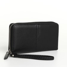 Women's wallet with lightning, black color