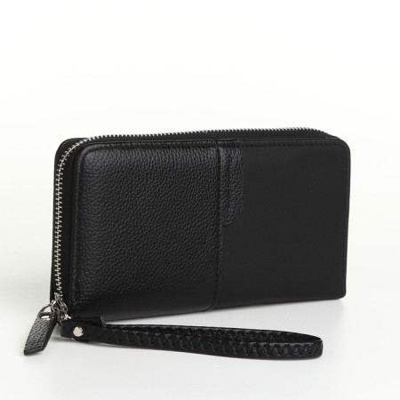 Women's wallet with lightning, black color