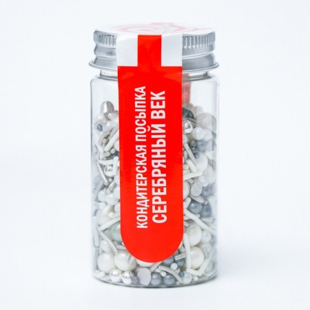 Confectionery sprinkling "Silver Age", 50 g-1