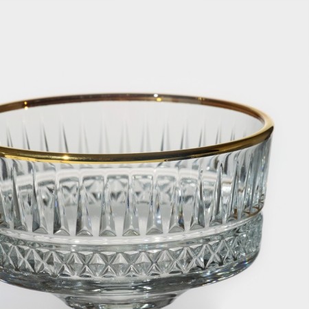 A set of glasses glass Elysia, 260 ml, 4 pcs, with a golden border-4