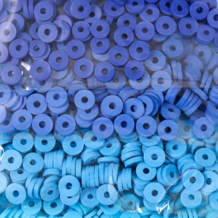 Beads for the creativity of PVC "Sea Wave" 5 colors x 10 g 0.6 cm-1
