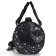 Bag children's sports plush for a girl with sparkles "Stars" black