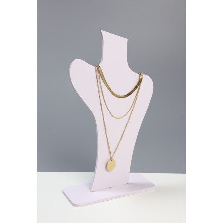 A bust for the jewelry "Eco", 15 × 6 × 26 cm, white color-4