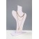 A bust for the jewelry "Eco", 15 × 6 × 26 cm, white color
