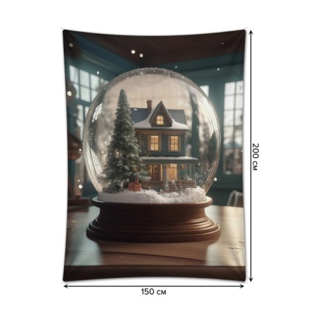 Decorative panel with photo printing "Magic ball", vertical, size 150x200 cm-1