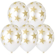 Shar Latex 14 “Golden Stars”, Crystal, Silkography, Set 25 pcs., Palaceanese color