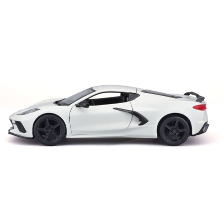MASTO DIE-CAST 2020 Chevrolet Corvette Stingray Coupe Z51, 1:24, White color-9