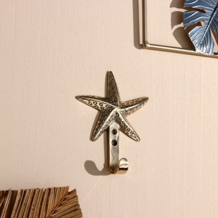 Hook "Star" brass 10x8 cm-1