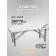 Cosmetological couch Pro-Strong SV, three-section, size 190 × 70 × 73 cm, white color