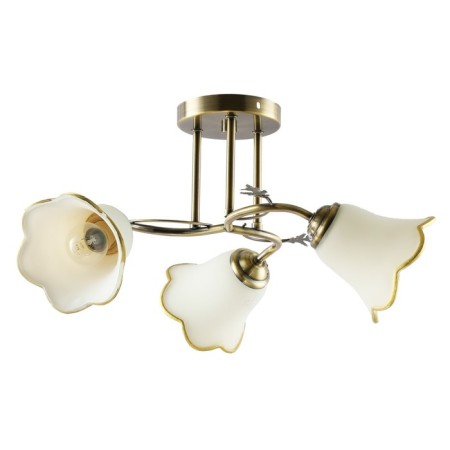 Lamp Ceiling Economic Court 12130/3AB WT, 3x40W, E27, 22x48x48 cm, bronze color