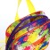 Baby backpack on zipper, external pocket, colorful color