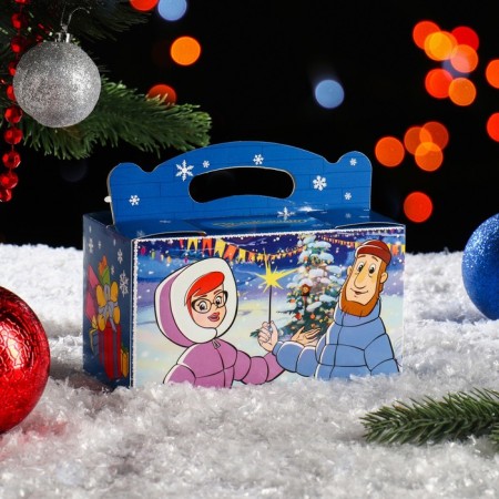 Gift box "Prostokvashino", 15 x 8.5 x 8.5 cm