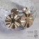 Earrings Metal "Atmosphere" Planet and satellite, Color Gold