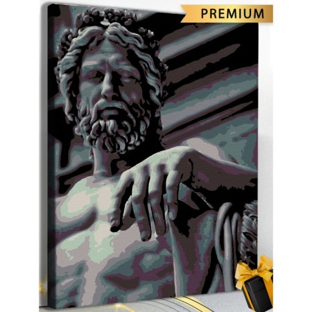 Picture on the numbers "Statue of Zeus" canvas on the subframe 40 × 50 cm