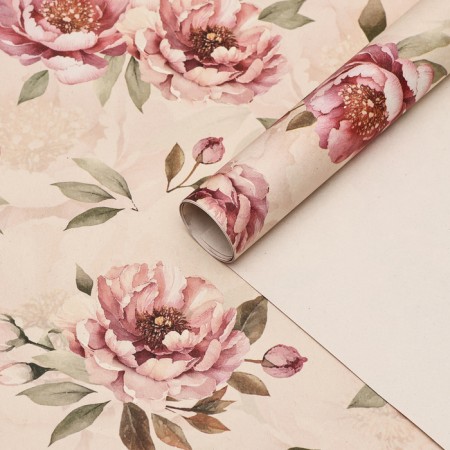 Packaging paper, craft "Bud", 70 x 100 cm, 1 sheet
