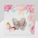 Brooch "Butterfly" Druze, white-pink color in gold